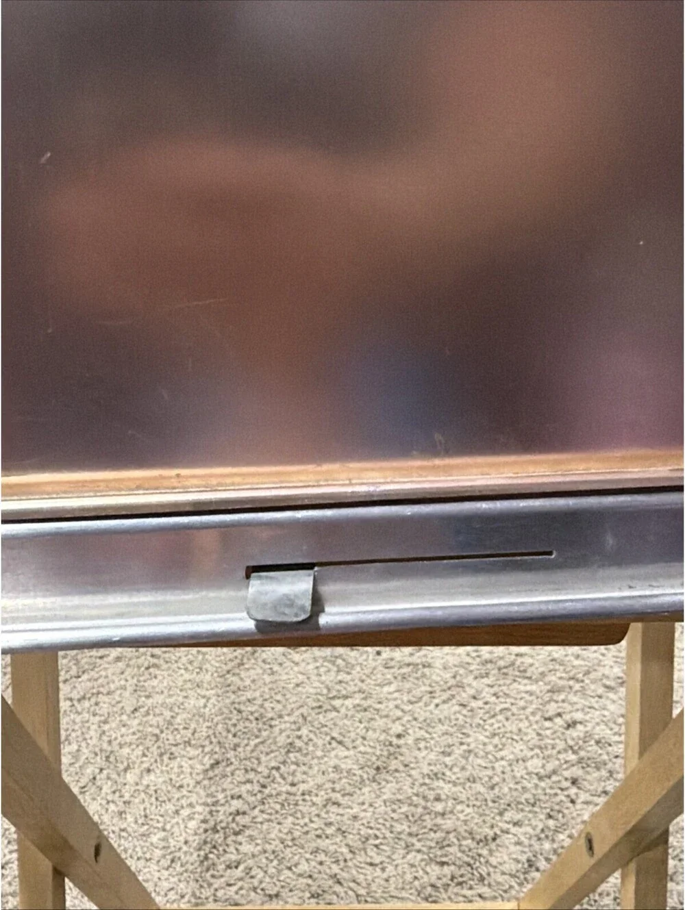 Vintage Mirro 11x11x8 Aluminum Square Cake Pan Slide Lock on Rose/Copper Lid